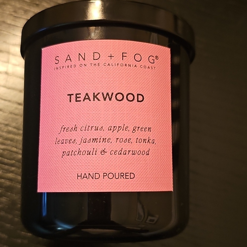 Sand + Fog Teakwood Candle ~ Single-Wick ~ Natural Wax Blend ~ 10 oz